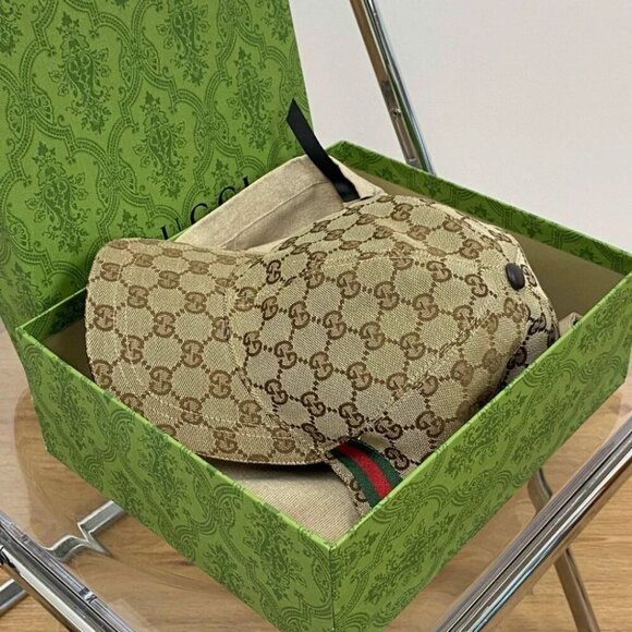 Gucci GG Monogram Canvas Baseball Hat Unisex Baseball Cap - Picture 5 of 6